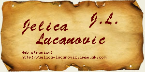 Jelica Lučanović vizit kartica